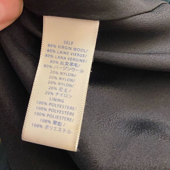 Rebecca Minkoff Virgin Wool Blend Teal Green Mid Length Peacoat Large - Picture 4 of 5